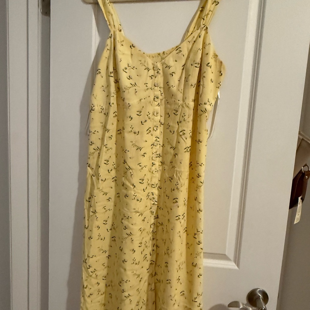 Ever New Melborne midi dress yellow